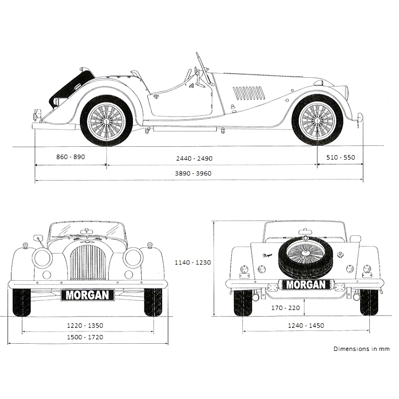 Morgan Plus 4 Dimensions 2014